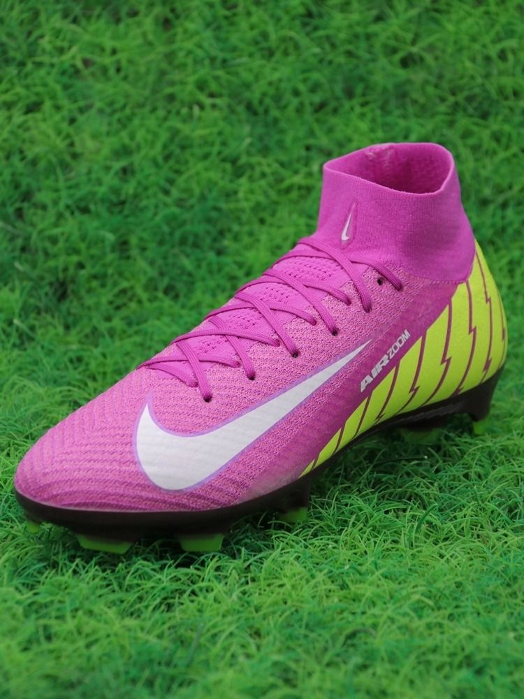 Nike Air Zoom Mercurial Superfly 10 Elite FG Purple White Yellow