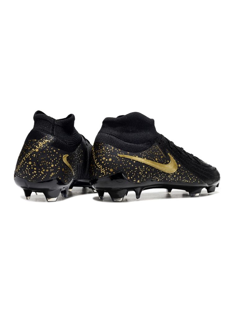 Nike Phantom Luna II Elite FG Black Metallic Vivid Gold