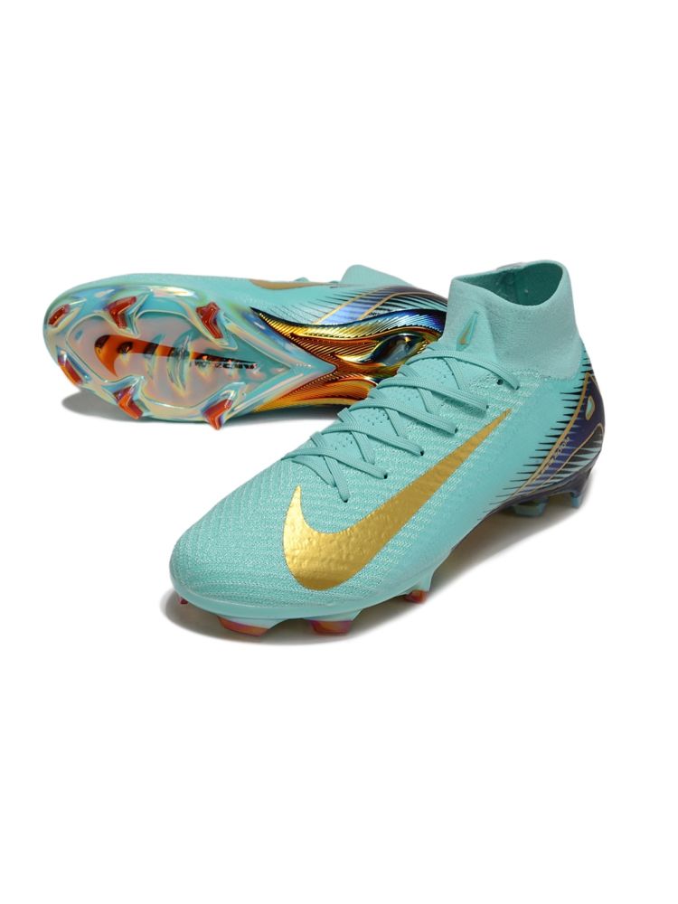 Nike Zoom Mercurial Superfly 10 Elite FG Green Gold Black