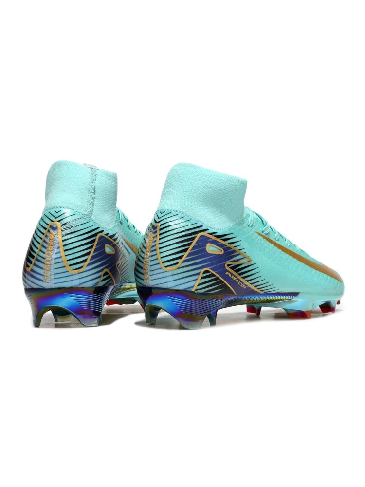 Nike Zoom Mercurial Superfly 10 Elite FG Green Gold Black