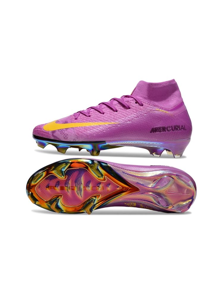 Nike Zoom Mercurial Superfly 10 Elite FG Purple Yellow