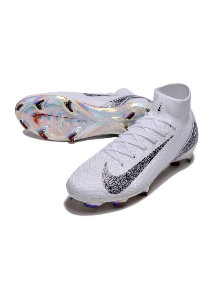 Nike Air Zoom Mercurial Superfly 10 Elite FG White Black
