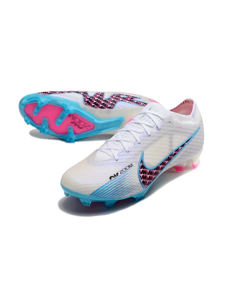 Nike Air Zoom Mercurial Vapor 15 Elite FG - Blast Pack - White/Baltic Blue