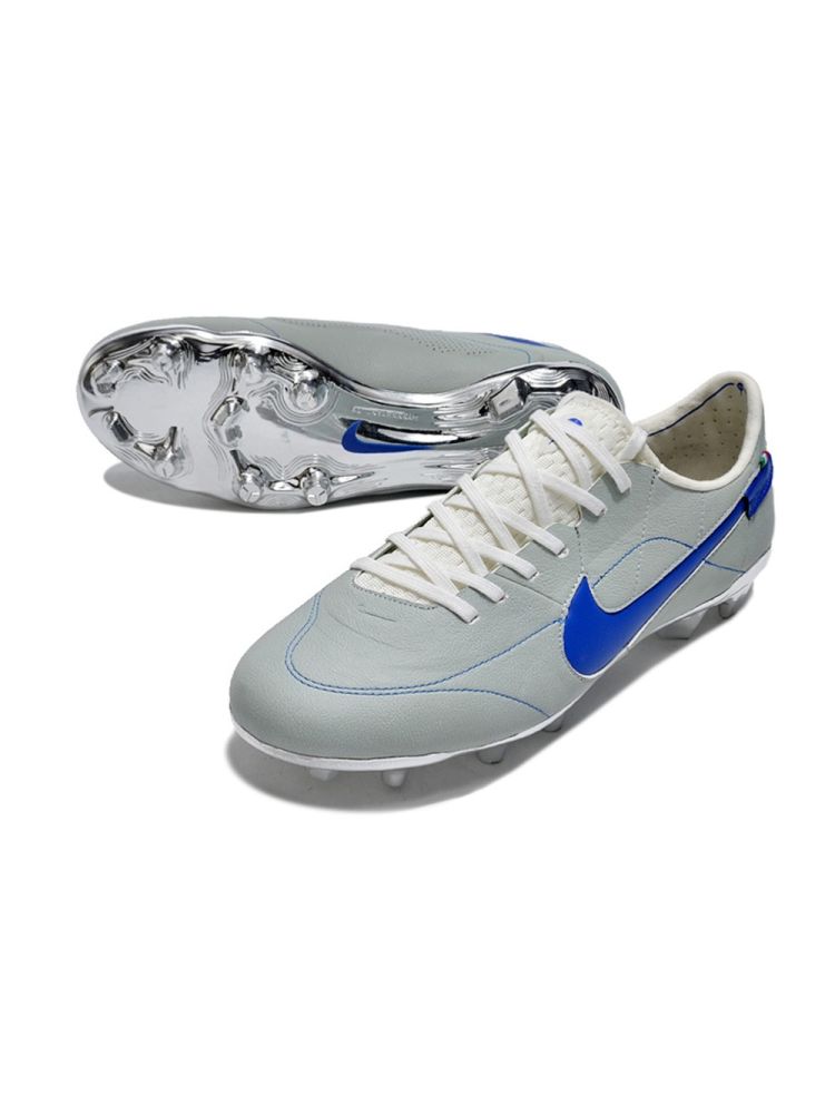 Nike Tiempo Legend 9 Elite FG Made in Italy - White/Game Royal/Metallic Silver