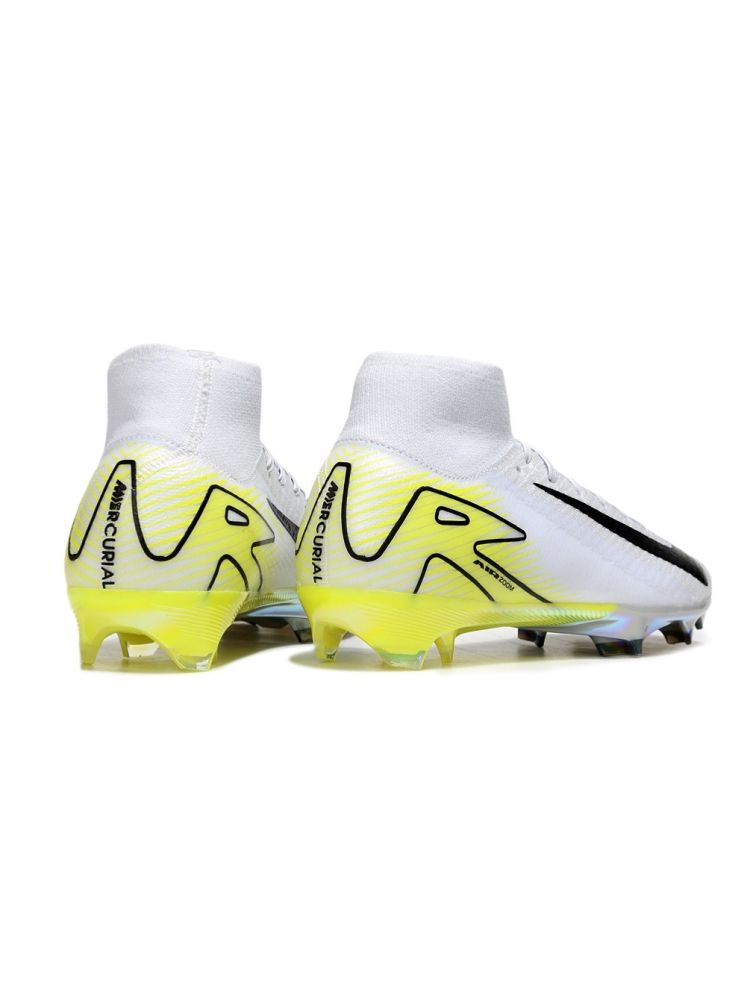 Nike Zoom Mercurial Superfly 10 Elite FG White Black Volt