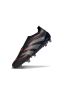 2025 adidas Predator Elite Laceless FG Black Grey Four Lucid Red