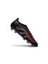 2025 adidas Predator Elite Laceless FG Black Grey Four Lucid Red