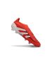 2025 adidas Predator Elite Laceless FG Lucid Red White Black