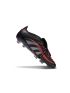 2025 adidas Predator Elite Tongue FG Black Grey Four Lucid Red