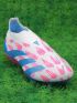 adidas Predator Elite Laceless FG Reemergence - White/Solar Blue/Solar Pink
