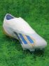 adidas X Crazyfast Messi Elite Laceless FG Las Estrellas - Footwear White/Pulse Blue/Gold Metallic