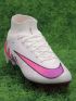 Nike Air Zoom Mercurial Superfly 9 Elite FG - White/Pink