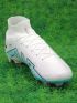 Nike Air Zoom Mercurial Superfly 9 Elite FG White Blue