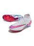 Nike Air Zoom Mercurial Superfly 9 Elite FG - White/Pink